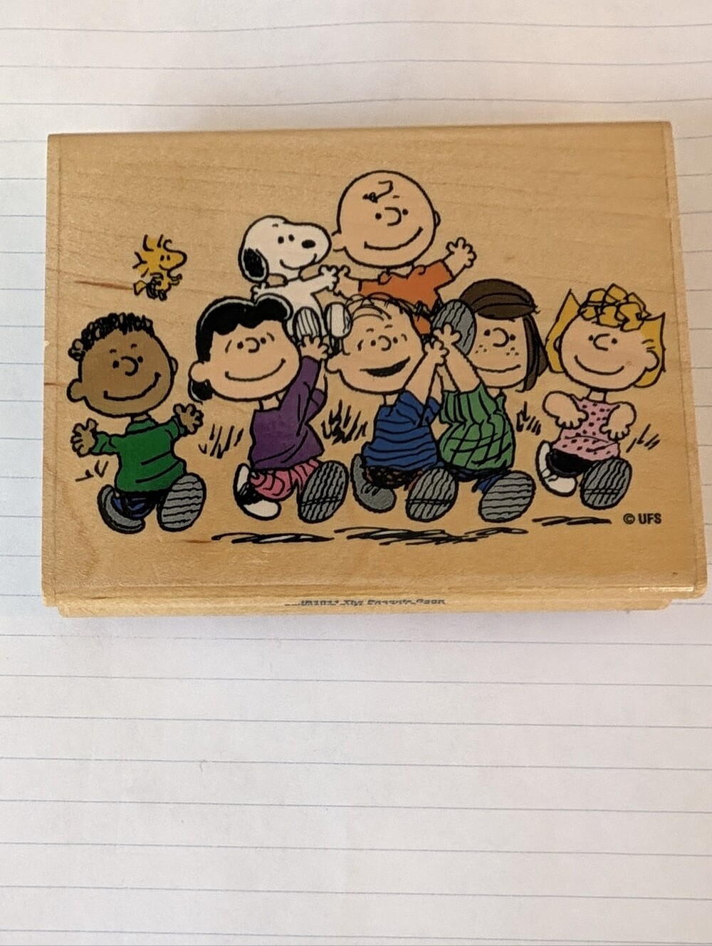 Stampabilities The Peanuts Gang Snoopy Wood Rubber Stamp Charlie Brown Woodstock